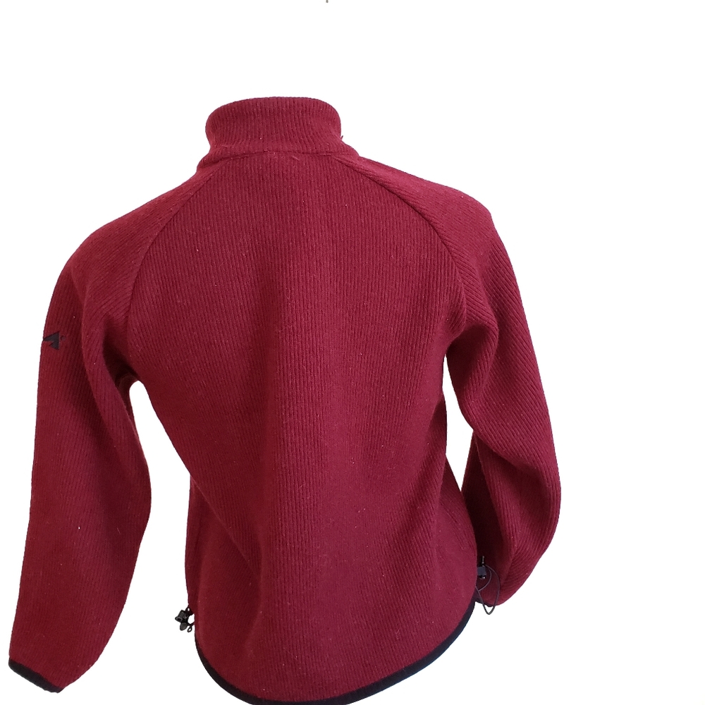 Eastern Mountain Sports 1/4 Zip Small Red Sweater - Picture 3 of 7